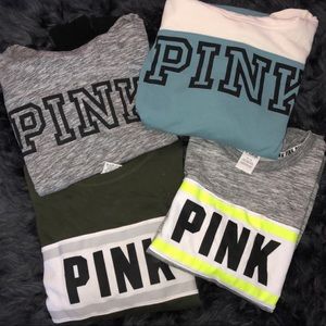 Set of 4 VS Pink Sweatshirts